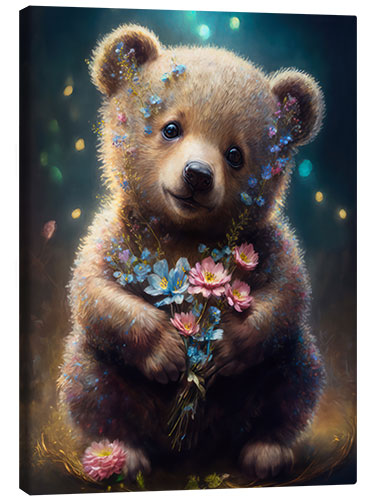 Quadro em tela Flower Bear