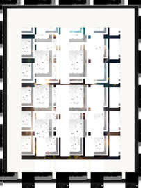 Gerahmter Kunstdruck Blumen Bärchen