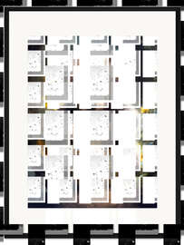 Gerahmter Kunstdruck Niedlicher Bär mit Honigtopf