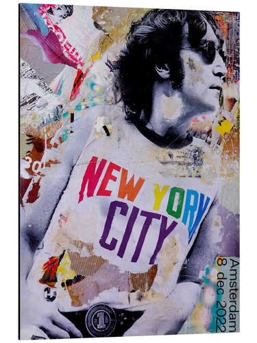 Print på aluminium Lennon City Boy