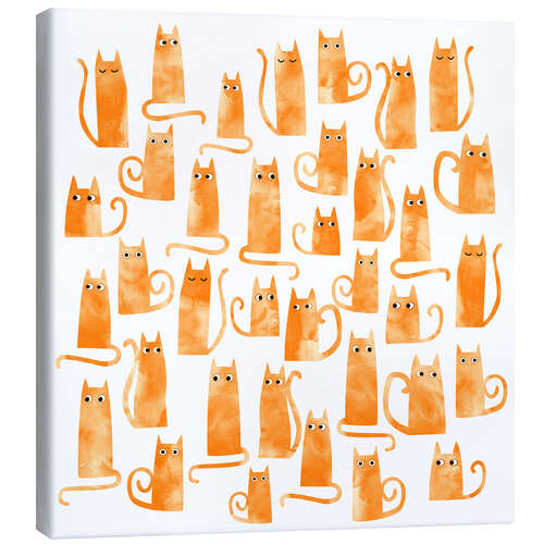 Lienzo Orange Cats Watercolour