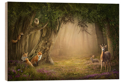 Tableau en bois Enchanted Forest