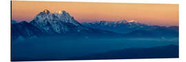 Aluminium print Chiemgau Alps at Sunrise