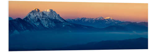 Foam board print Chiemgau Alps at Sunrise