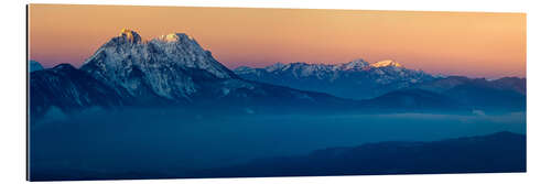 Tableau en plexi-alu Chiemgau Alps at Sunrise