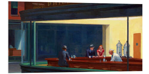 Foam board print Nighthawks (detail) I