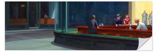 Sticker mural Nighthawks (détail) III