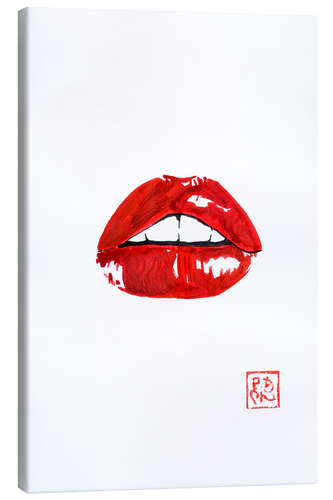 Canvas print Red Lips