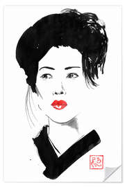 Sticker mural Lady Geisha