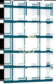 Magnettafel Hummingbird Gold Silhouettes II