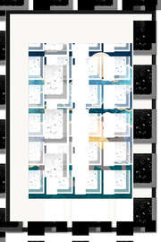 Gerahmter Kunstdruck Goldener Elefant und Mondscheinberge