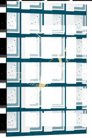 Magnettafel Hummingbird Gold Silhouettes I