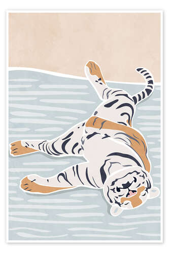 Poster Sleeping Tiger