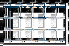 Gerahmter Kunstdruck Mondphasen über den Bergen I