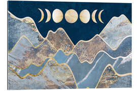 Gallery print Moon phases over the mountains I