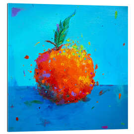 Tableau en plexi-alu Tangerine on blue