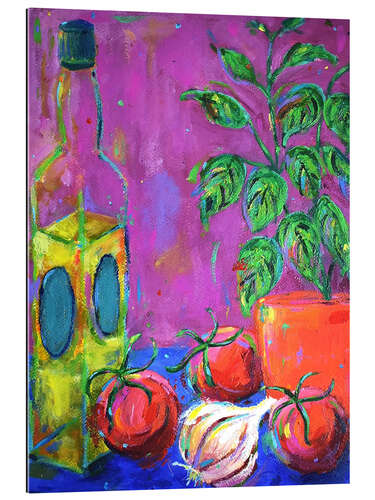 Gallery print Oil, Tomatoes, Garlic and Basil Plant