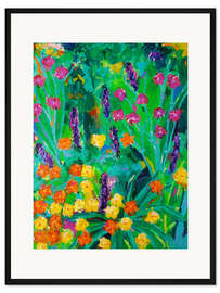 Gerahmter Kunstdruck Blumenwiese