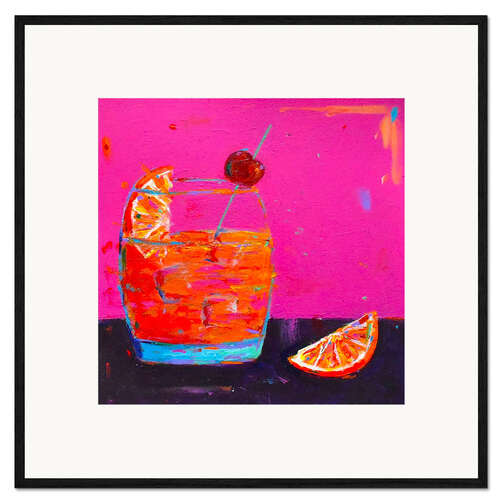 Innrammet kunsttrykk Pink Cocktail