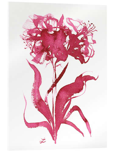 Acrylic print Magenta Floral