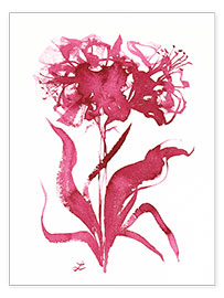 Poster Magenta Floral