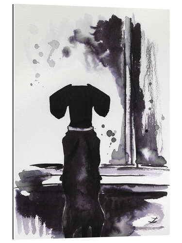 Gallery Print Wartender Hund