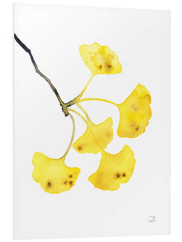 Foam board print Golden Ginkgo