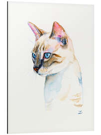 Tableau en aluminium Lynx Point Siamese Kitten