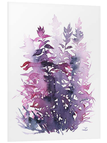 Foam board print Magenta Salvia