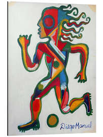 Magnettafel Fußballspieler