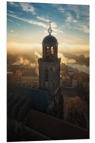 PVC print Deventer covered by fog