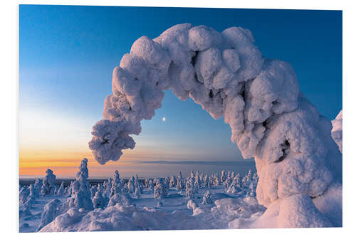 Quadro em PVC Majestic ice sculptures in Lapland