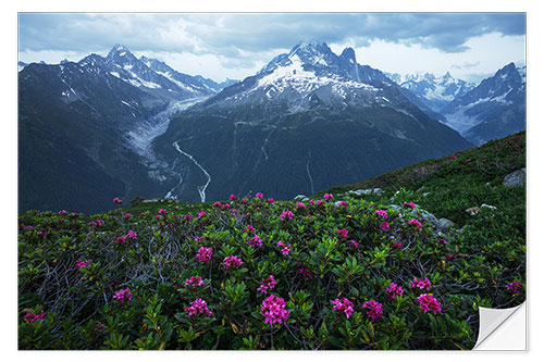 Vinilo para la pared Blue Hour in the French Alps