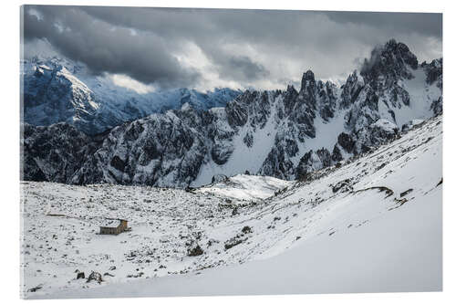 Akrylbilde View of the Lavaredo hut