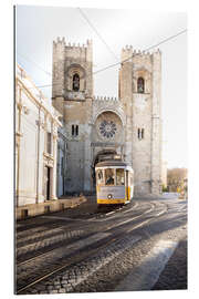 Gallery print Tram in front of the Cathedral in Lisbon