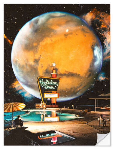 Adesivo murale The Space Hotel