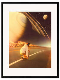 Impression artistique encadrée Space Skater