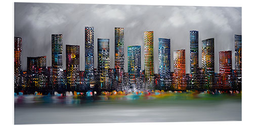 Foam board print Skyline City