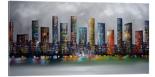 Quadro em plexi-alumínio Skyline City