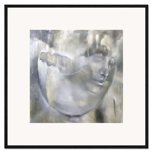 Kehystetty taidepainatus Portrait in silver