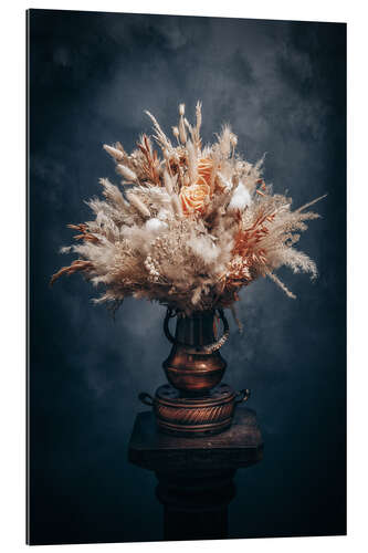 Gallery print Dried flowers with pampas