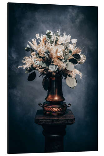 Gallery print Dried flowers with eucalyptus