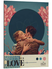 Magnettafel Unsere Liebe hat die Zeit in Stücke gerissen