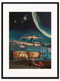 Innrammet kunsttrykk A Postcard from year 2346