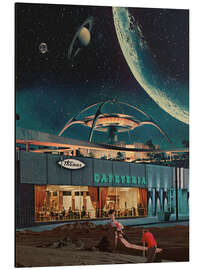 Magnettafel Eine Postkarte aus dem Jahr 2346