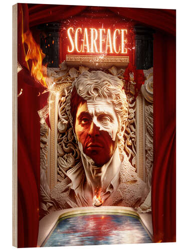 Stampa su legno Scarface