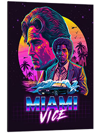 Aluminium print Miami Vice