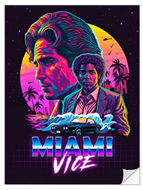 Naklejka na ścianę Miami Vice