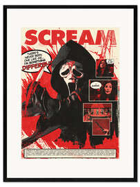 Gerahmter Kunstdruck Scream 6