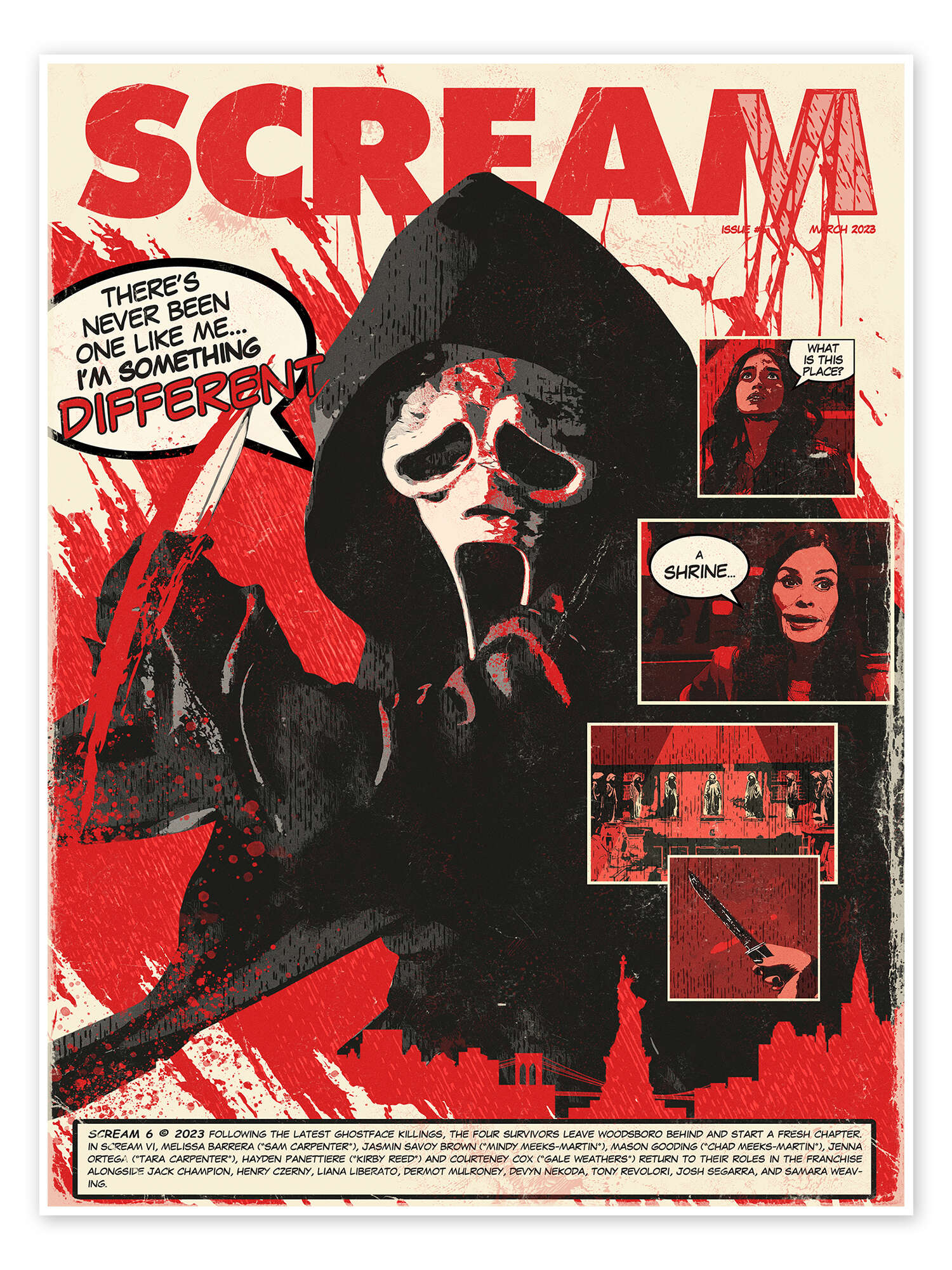 Scream VI Movie - Scream 6 movie 2023 poster Poster for Sale by